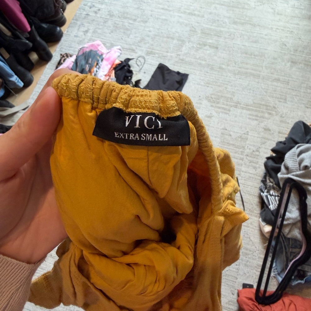 Vici Yellow Tiered Spaghetti-Strap Maxi Dress - Picture 2 of 4